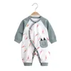 Baby Suit born Clothes Autumn Cotton Long-Sleeved Girl Boneless Rompers toddler girl Spring clothes 220106