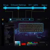 SKYLOONG GK61 61 Keys Gaming USB Wired RGB Backlit Gamer Mechanical Keyboard For Desktop Tablet Laptop SK61