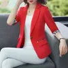 Women Tops Summer Sweet One Button Thin Solid Color Slim Elegant Casual Office Chic Street Female Blazers Jacket 211122