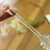 15cm Clear Glass Stirrer Stirrers Honey Dipper Spoon Stick For Honey Jar Collect And Dispense Tools Wholesale