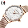 Women Rhinestones Watches Fashion White Flower 3D Engraving Dial Face Japan Mov't Waterproof Top Luxury Brand Ladies Watches 210527