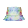 Cappello da pescatore tinto cravatta in cotone protezione solare a doppia faccia Bucket Cap grande anti ultravioletto Home Party Cappelli T2I52479