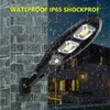 60 Chips Cob Super Bright Solar Street Lamp Outdoor Waterproof Auto Onoff Dusk To Dawn med PIR Motion Sensor och Remote Control3999413