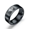 Cartoon accsori stainls men039s Superman titanium steel ring2625536