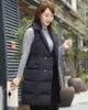 Coton rembourré vers le bas gilet femmes mi-longueur automne hiver chaud sans manches veste gilet ceintures survêtement étudiant gilet 211123