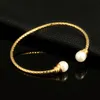 Link Chain Ethnic Imitation Pearl For Women Girls Gold Mix Silver Color Wedding Open Bracelet Unieke Dubai Sieraden Fawn22