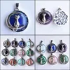 Charms Ustalenia Biżuteria Komponenty Nieuwe Tryb Kat Maan Wieszak Voor Ketting Ronde Natuursteen Leuke Kitten Lucky Sieraden Fit Vrouwen Kett