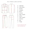 Vit smal passform byxa kostymjacka + byxor kvinnor affärskvoter blazer formell damer kontor enhetlig stil kvinnlig byxa byxor 210927