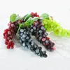 22/36/60/85 Têtes Simulation Raisins Fleurs Noir Rouge Violet Vert Suspendu PVC Raisins Artificiels Photographie Props Décoration Faux Fruits