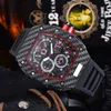 Relógio de quartzo para homens casual esporte relógio de pulso homem relógios marca superior luxo moda cronógrafo silicone