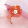 CCijiNG Spille di fiori di perle fatte a mano per le donne Moda bella signora maglione vestito regalo primavera XZ2003