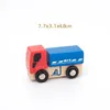 Wooden Vehicles Miniature School Bus Toys Including Car Trucks Helicopter & Ambulance, for Kids Age 3-Year-Old