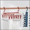 Kleding Huiskee Organisatie Home GardenMti-Layer Droogrek Magie Hanging Kleding Pant Hanger Mtifunction U90a Hangers Rekken Drop Deli