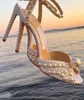 Romantische Braut Hochzeit Sacora Sandalen Schuhe Frauen Weiße Perlen High Heels Markendesigner Dame Pumps Perfekte Gladiator Sandalen Geschenk EU35-43