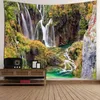 Tapisseries 90 X 59 Pouces Tapisserie Murale Grande Cascade Nature Campagne Arbre Hippie Pour Chambre Salon Dortoir Décor