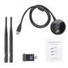 Scheda di rete wireless con doppia antenna Ricevitore WiFi USB da 1200 m Ricevitore wireless dual-band 5.8G/2.4G per PC