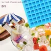 Grade Silicone 126-grid Cube Jumbo Silicone Ice Cube Square Tray Mold Mould Non-toxic Durable Bar Pub Wine Ice Blocks Maker