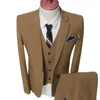 Męskie Garnitury Blazers Kurtka Pant Kamizelki Luksusowe Mężczyźni Wedding Garnitur Mężczyzna Slim Fit Costume Business Formalne Party Dress Dress Spodnie Kamizelka