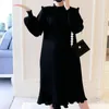 Umstandskleider 2021 Kleid Chiffon lang lässig locker langärmelig Mode Übergröße
