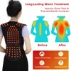 Tourmaline Self-heating Back Support 108pcs Magnets Therapy Spine Back Shoulder Lumbar Posture Corrector Vest Pain Relief Brace 210317