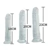 Nxy dildos produtos sexuais silicone para masturbação feminina, milho transparente, brinquedos.1210