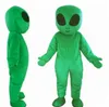 Robe de soirée fantaisie de noël, tenue de personnage de dessin animé, taille adulte, costume de carnaval de pâques, mascotte d'extraterrestre vert, Costumes de noël