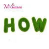 MIISEZON Sztuczny Moss English Letters Creative Wiszące Wiszące Mettle Dekoracja Na Boże Narodzenie Wedding Bonsai DIY Craft