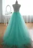 Turquesa aqua azul tule marfim laço flor menina vestido crianças criança vestido para casamento júnior dama de honra feita sob encomenda