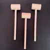 Mini marteaux en bois multi-usages marteau en bois naturel pour enfants jouets éducatifs d'apprentissage crabe homard maillets martelant marteau DAS153