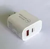 Vero caricatore da muro USB tipo C da 20 W Adattatore di alimentazione compatto a ricarica rapida PD QC3.0 con CE FCC ROHS ETL Alta qualità