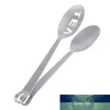 1 pcs reutilizável saco de chá de aço inoxidável tongs chá saco de chá squeezer aperto de erva metal colher barra de cozinha acessórios