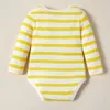 Aankomst verkoop lente en herfst 3-pack babywolk bodysuits set meisje jongen kleding 210528