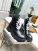 Stilishbox-20211005001T 40/41 Siyah Cowhigh Savaş Botları Hakiki Deri Beyaz Lace Up Klasik Platform Topuklu