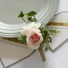 Decorative Flowers & Wreaths Mini Artificial Flower Bouquet Rose Pampas Grass Gypsophila Plants Wedding Home Decoration Christmas Year Gifts