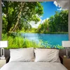Arte arazzo da parete paesaggio estetica scenario naturale sfondo panno appeso panno arredamento dormitorio murale tovaglia nordica coperta