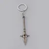 Anime The Seven Deadly Sins Keychains Weapon Escanor Rhitta Key Holder Nanatsu No Taizai Axe Ring Cosplay Props Pendant Jewelry G1019