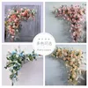 Guirnaldas de flores decorativas Arreglo de flores artificiales Centros de mesa Bola Triángulo Fila Decoración Boda Arco Telón de fondo Fiesta 5150203