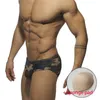 Sexy Low Waist Swimwear Mens Swim Briefs Gay Swisuit Swimming Trunks For Bathing Camouflage Printing8073704