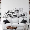 Wall Stickers Large Ocean Waves Sea Decal Office Playroom Tropical Beach Summer Explore Adventure Sticker Bedroom Home Decor