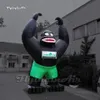 Outdoor Advertising Inflatable Gorilla 6m Cartoon Animal Mascot Model Chimpanzee Blow Up Black Monkey For Park Event