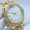 36mm moda donna orologio da donna orologi meccanici automatici donna orologio da polso con diamanti romano fibbia pieghevole in acciaio inossidabile lady sport orologi da polso impermeabili