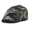 Été Camouflage Gavroche Casquettes Hommes Coton Plat Casquette À Visière Femmes Peintre Béret Chapeaux 05