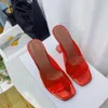 Sandales d'été décontractées de styliste pour femmes, chaussures en cuir véritable, bout ouvert, talons hauts, 2021
