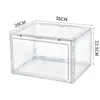 Transparent Shoes Box Thickened Magnetic Absorption Nano Storage Dust Proof Display Wall Drawer Organizer