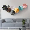 Nordic Home Decoration Wall Hanging Shelf Flower Pot Multifunctional Storage Box Room Decoration Wall Creative Combination Mural 210310