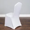 Branco Spandex Cadeira de festa de casamento cobre Lycra para Banquete Muitas cores Plain Flexible Seaway CCA11614