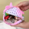 Fidget oyuncaklar duyusal moda makyaj sikke çanta çanta itme kabarcık gökkuşağı anti stres eğitici çocuk ve yetişkinler dekompresyon oyuncak kız hediye sürpriz CS17