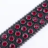 Belts Black Pink Genuine Leather Rhinestones Belt Western Cowboy Crystal Studded Luxury Design Bling Diamond For Woman Man