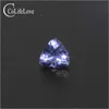 5.5 mm * 5.5 mm 100% real natural tanzanite for wedding ring making Wholesale price trillion cut tanzanite gemstone H1015