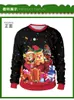 Unisex 2021 Brzydkie Boże Narodzenie Sweter Na Wakacje Santa Elf Boże Narodzenie Śmieszne Fake Hair Sweter Jesień Zimowe Bluzki Odzież Y1118